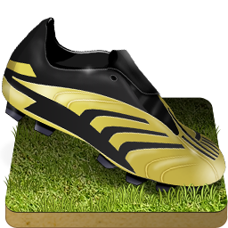 Grass, Shoe, Soccer Icon