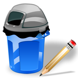 Can, Garbage, Write Icon