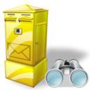Box, Letter, Search Icon