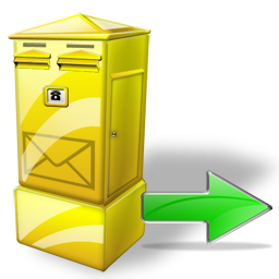 Box, Letter, Next Icon