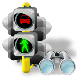 Lights, Search, Traffic Icon