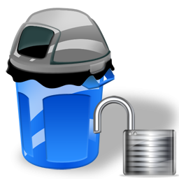 Can, Garbage, Unlock Icon