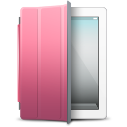 Cover, Ipad, Pink, White Icon