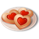 Cookies, Hearts Icon
