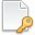 Key, Page, White Icon