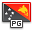 Flag, Guinea, New, Papua Icon