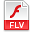 Extension, File, Flv Icon