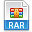 Extension, File, Rar Icon