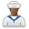 Black, Sailor, User Icon
