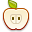 Apple, Half Icon