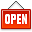 Nameboard, Open Icon