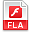 Extension, File, Fla Icon