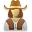 Cowboy, Female, User Icon