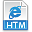 Extension, File, Htm Icon
