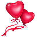 Balloons, Hearts, Love Icon