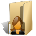 Female, Folder, User Icon
