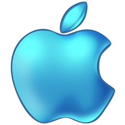 Apple, Blue Icon