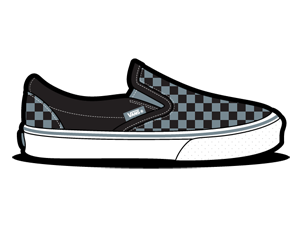 Checkerboard, Grey, Vans Icon