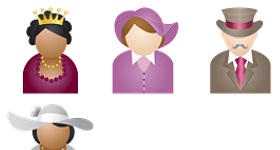 People With Hat Icons