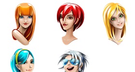 Browser Girl Icons