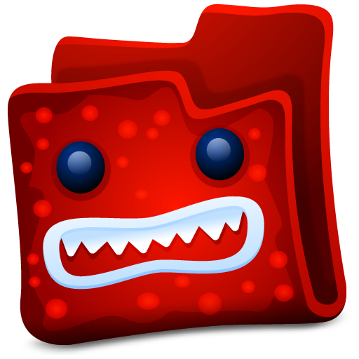 Folder, Red Icon