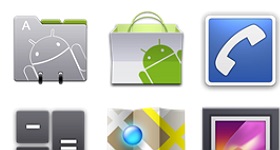 Android Style Honeycomb Icons