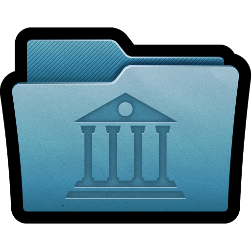 Folder, Library, Mac Icon