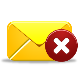 Delete, Email Icon