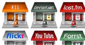 Social Store Icons