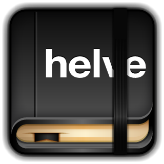 Helvetica, Moleskine Icon