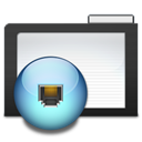 Dark, Folder, Network Icon