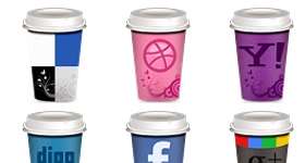 Social Coffee Icons