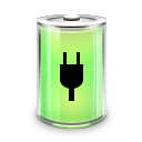 Battery, Plugged Icon