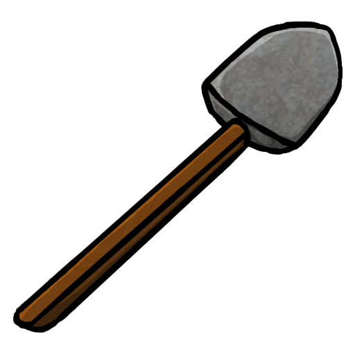 Shovel, Stone Icon
