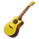 Guitar, Yellow Icon