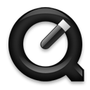 Black, Quicktimeplayer Icon