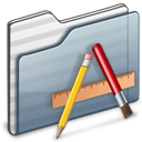 Applications, Folder, Graphite Icon