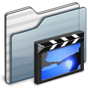 Folder, Graphite, Movies Icon