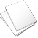 Documents, White Icon