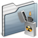 Burnable, Folder, Graphite Icon