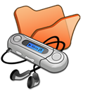 Folder, Mymusic, Orange Icon
