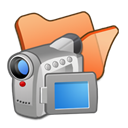 Folder, Orange, Videos Icon