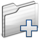 Folder, New, White Icon