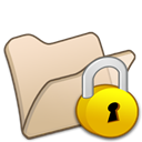 Beige, Folder, Locked Icon