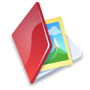 Folder, Image, Red Icon