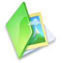 Folder, Green, Picture Icon