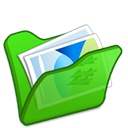 Folder, Green, Mypictures Icon