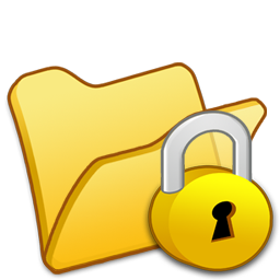 Folder, Locked, Yellow Icon