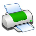 Green, Printer Icon