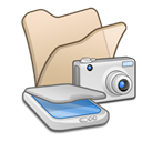 , &Amp, Beige, Cameras, Folder, Scanners Icon